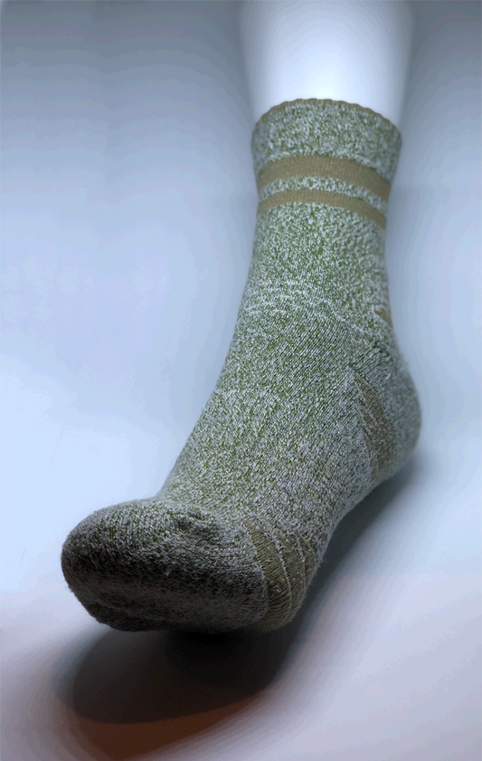Olive Green Socks For Running - Bendiciones Apparel
