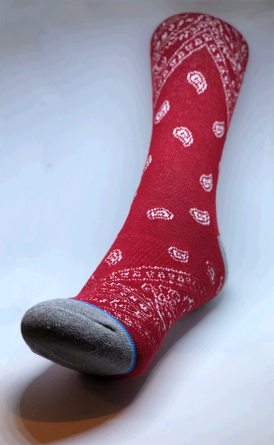 Red Bandana Socks - Bendiciones Socks