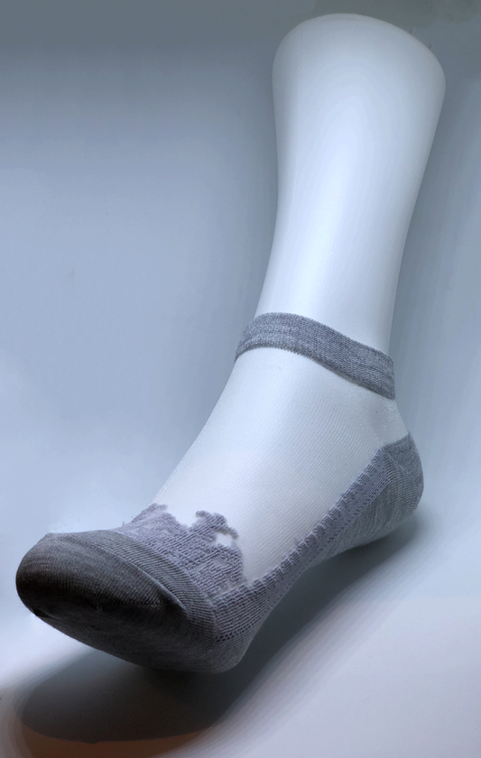 Nylon Ankle Grey - Bendiciones Apparel